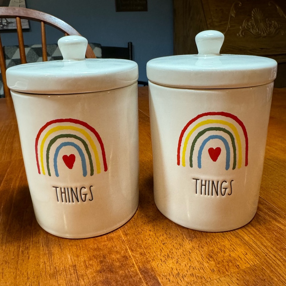 Rae Dunn Canister/Organizer Pieces 
❤️🧡💛💚🩵💜 - Picture 4 of 4